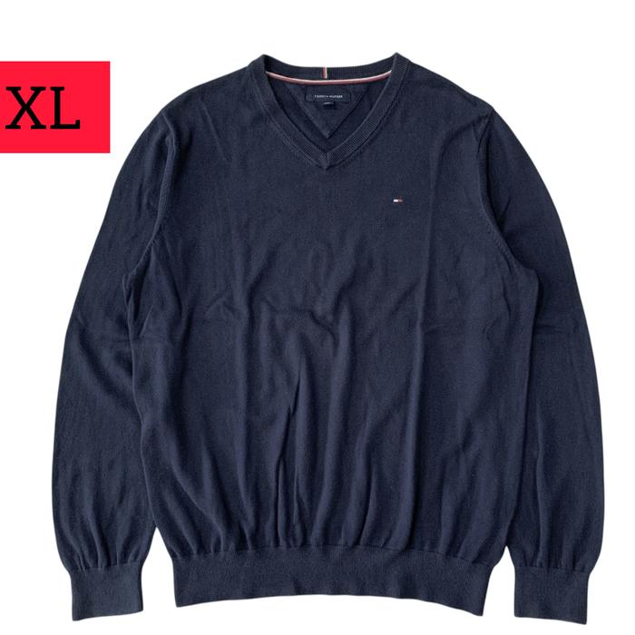Jaket sweater knit - rajut TOMMY HILFIGER ( size XL )