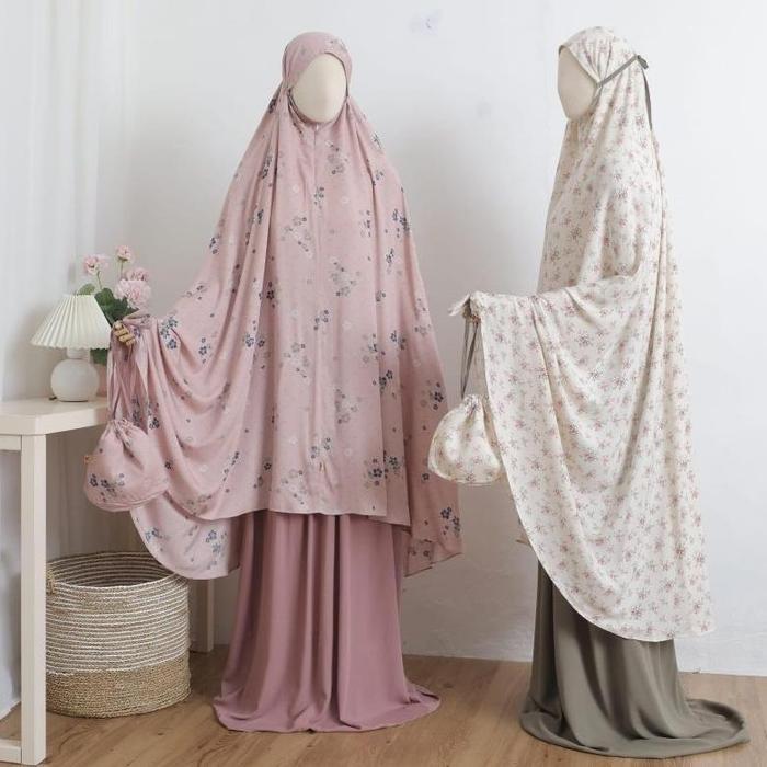 MUKENA RAYON VISCOSE JUMBO MOTIF CANTIK RESLETING DAGU TERBARU/ BASIC PRAYER SET MEWAH MURAH KEKINIA