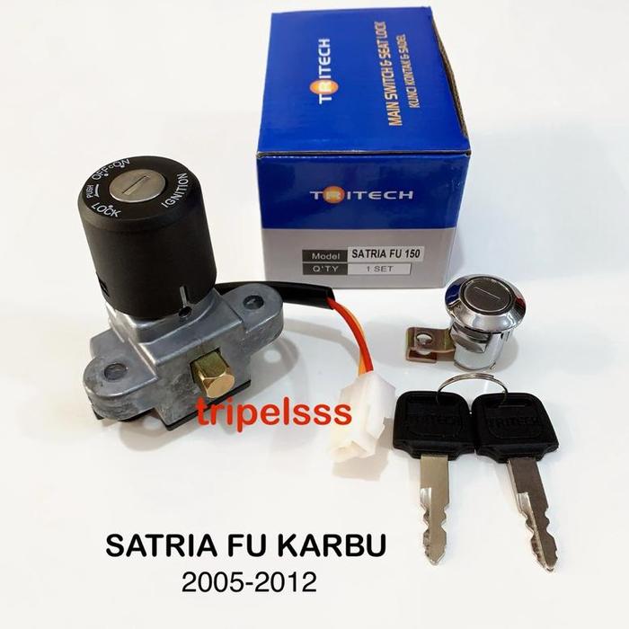 ADA KUNCI KONTAK SET KUNCI JOK SATRIA FU 150 KARBU 2005-2012 / SATRIA FU BARONG