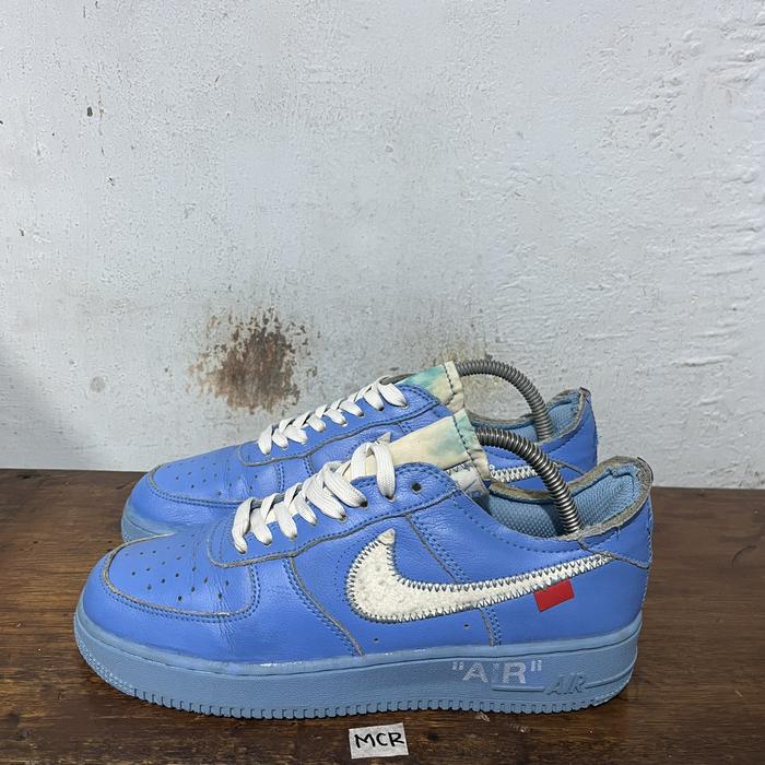 Sepatu second branded nike af1 low x ow MCQ university blue size 40