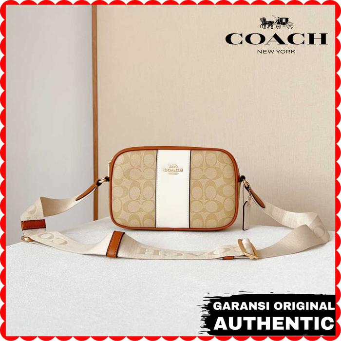 Tas Selempang Coach Wanita Jamie Camera Bag In Signature Canvas Original Store Branded Authentic