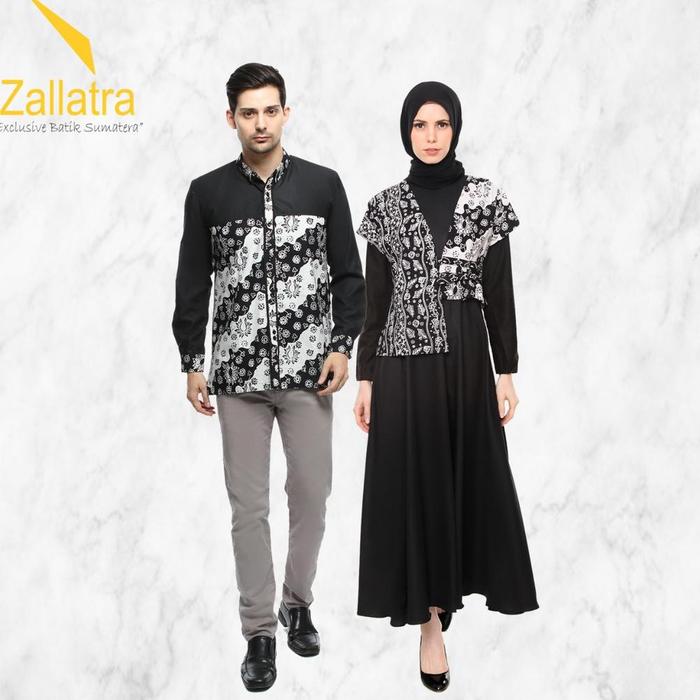 Gamis Couple / Kondangan Couple Batik Asli Jambi - Zallatra