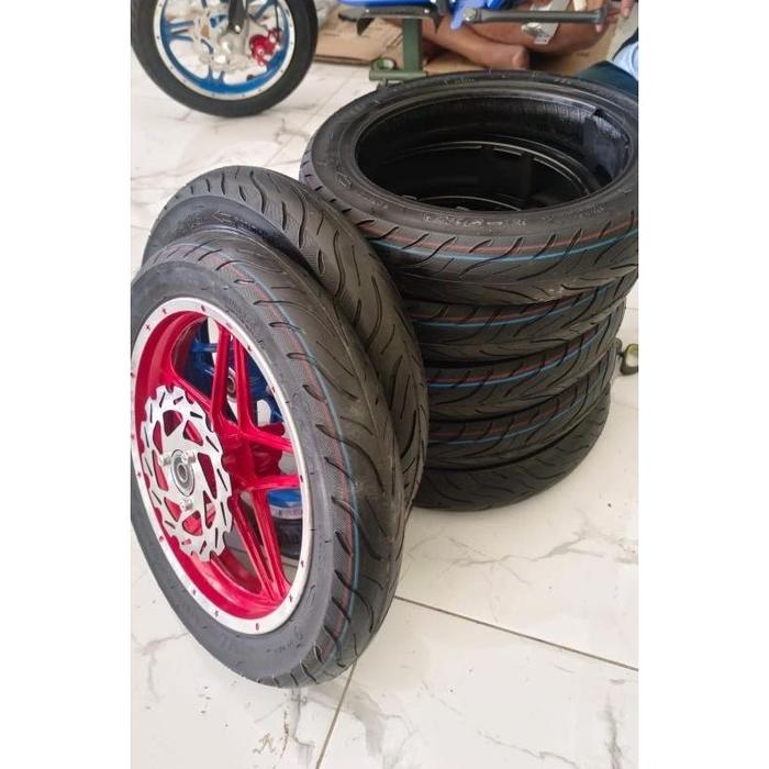 ban luar mini trail batik aspal ukuran 10x2.50)atau 60/100-10....model aspal joss...kualitas tubbles