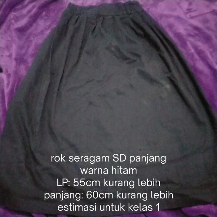rok seragam SD panjang hitam PL