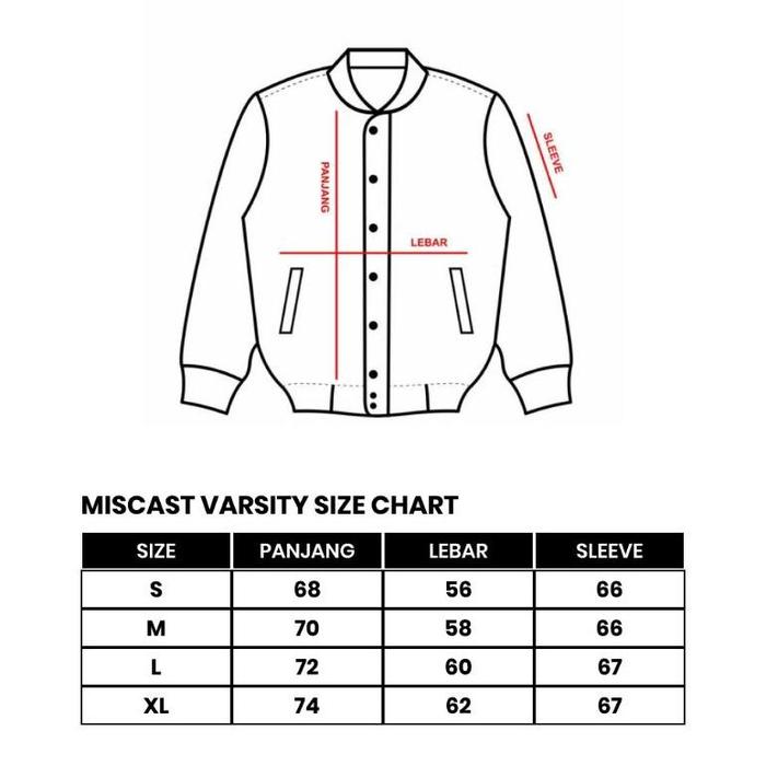Miscast Varsity Jaket Vintage Hecate Full Bordir Black