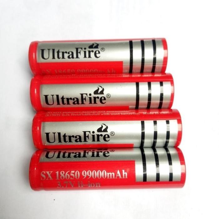 BATRE 18650 3,7v 99000mAH BATERAI ultra fire 18650 batre cas batre isi ulang baterai recharger