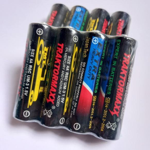 batre AA trektormax batre mainan batre jam dinding harga untuk 4 pcs batre A2 asli