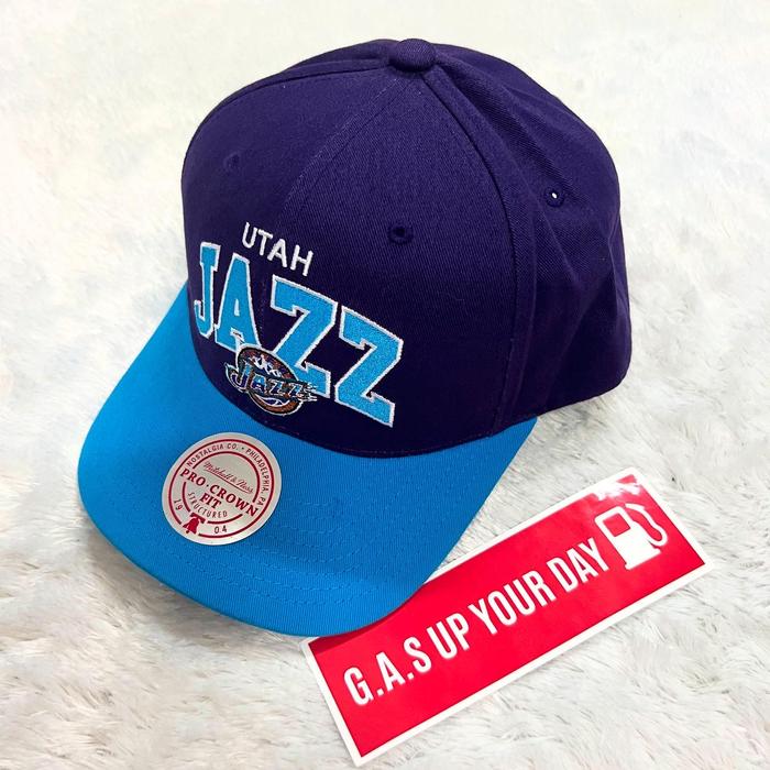 Mitchell And Ness NBA Utah Jazz Arc Pro Crown Basketball Snapback Dad Cap Hat