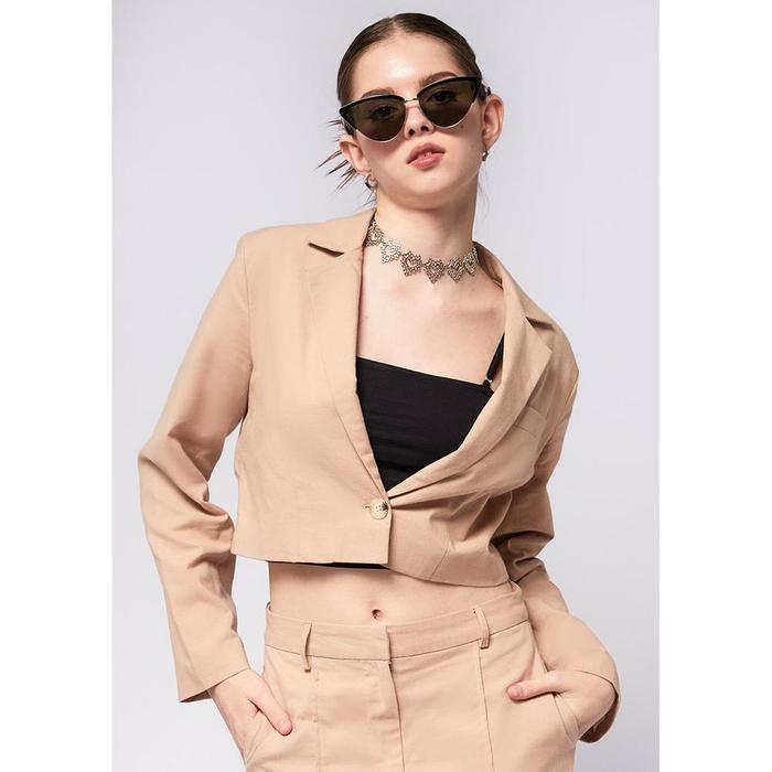 Nikmati Colorbox Crop Rustic Blazer Bee