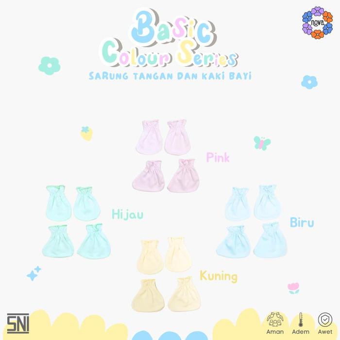 Nova Sarung Tangan Kaos Kaki Bayi Baru Lahir New Born Baby Mittens