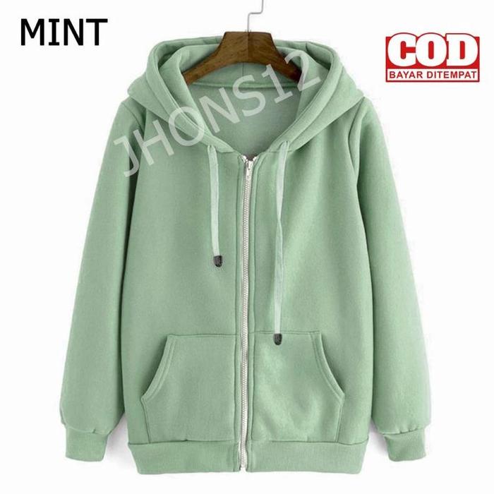 Bestseller Jaket Polos Zipper Hoodie Zipper Polos Kai Store Zx002 Pria Wanita