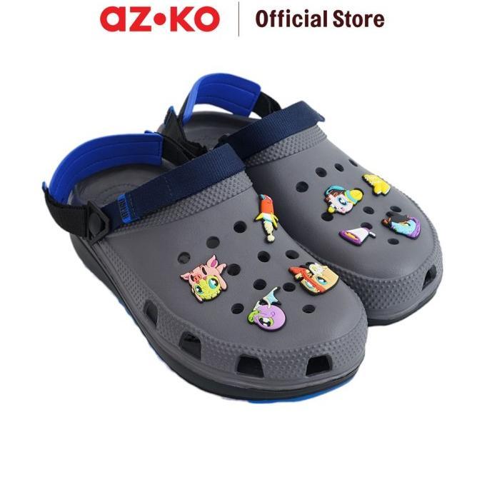 AZKO Ataru Sandal Pria Clogs Muklay Dengan Straps - 41