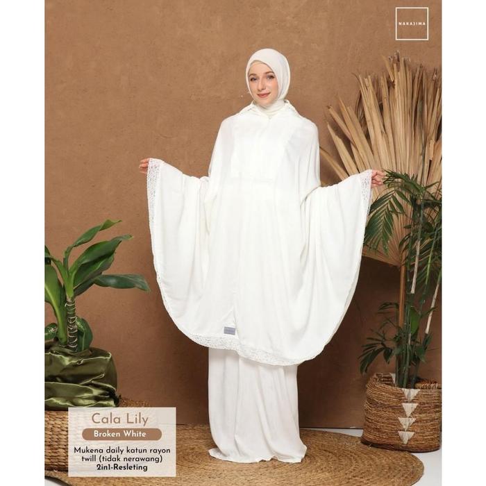 Best Seller!! Nakajima-Mukena Katun Rayon Twill Premium-CALA LILY (2IN1)