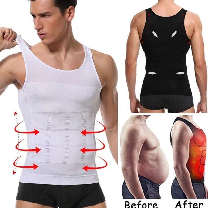 Slim N Lift Body Shaper For Men Singlet Kaos Baju Pelangsing Pria