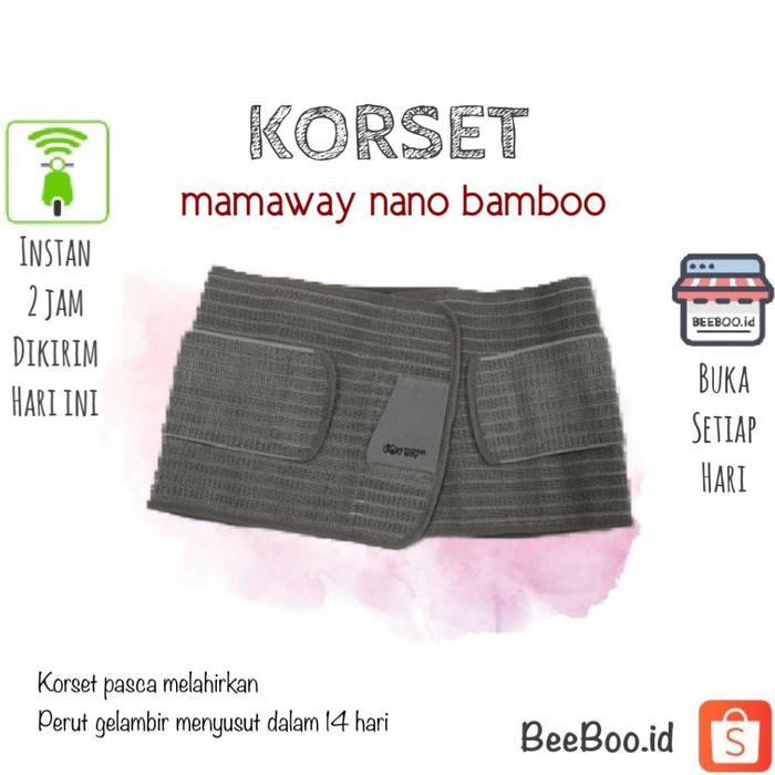 [SEWA] KORSET MAMAWAY Corset Nano Bamboo Postnatal Korset Melahirkan (1 bulan)