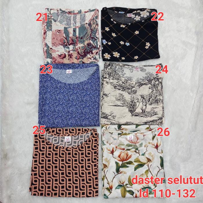 Daster rayon selutut merk CSL dan Habel