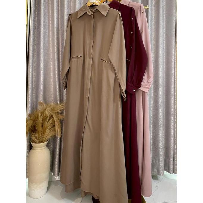Tergacor [KODE DERMAWAN] GAMIS MUSLIMAH PREMIUM LEBARAN 2025 ALL BRAND TANAH ABANG TUM Terbaik