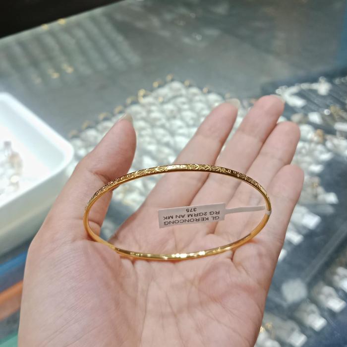 Gelang Keroncong New Fashion emas 8K /375