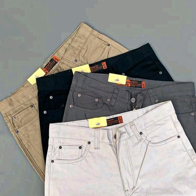 Celana Celana KANVAS Lea 606 panjang pria casual REGULER Standar Tebal Mocca Terlaris 100% original