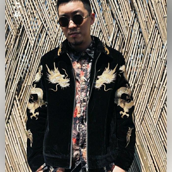 VELVET DRAGON BOMBER SUKAJAN ORIGINAL IMPORT