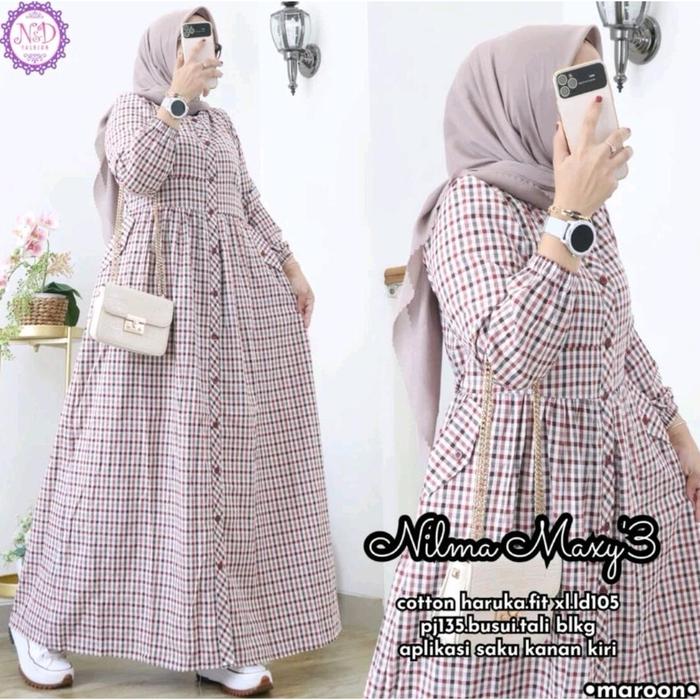 NILMA MAXY#3 COTTON HARUKA MOTIP KOTAK HALUS