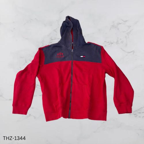 Zipper Hoodie Tommy Hilfiger Warna Red