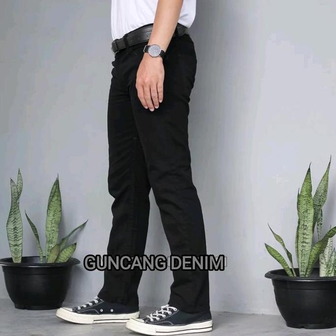 Celana celana panjang KANVAS LEA 606 pria CASUAL ORIGINAL KANVAS REGULER Abu Cream Terlaris 100% ori