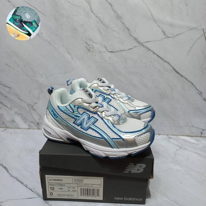 SEPATU KIDS NB 470 SILVER BLUE ORIGINAL VIETNAM