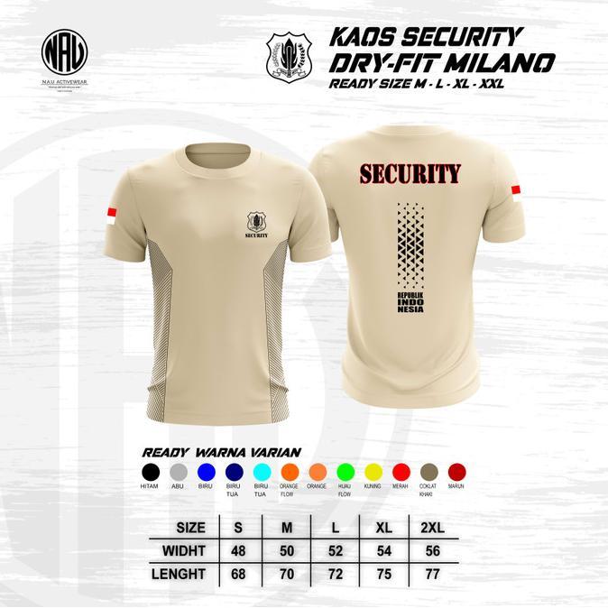 Terbaru Kaos Security - Kaos Jersey Security- Kaos Dryfit Security