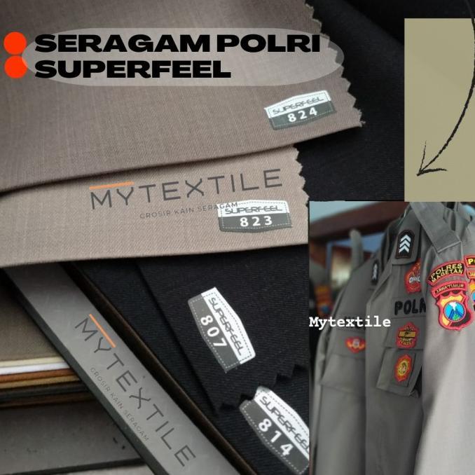 Terbaru Kain Seragam Polisi Polri Superfeel Maxistyle Wool Sensation