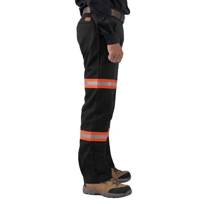 Celana HASLET ORANGE BLACK - Celana Chino Safety HSE Terbaru 100% original