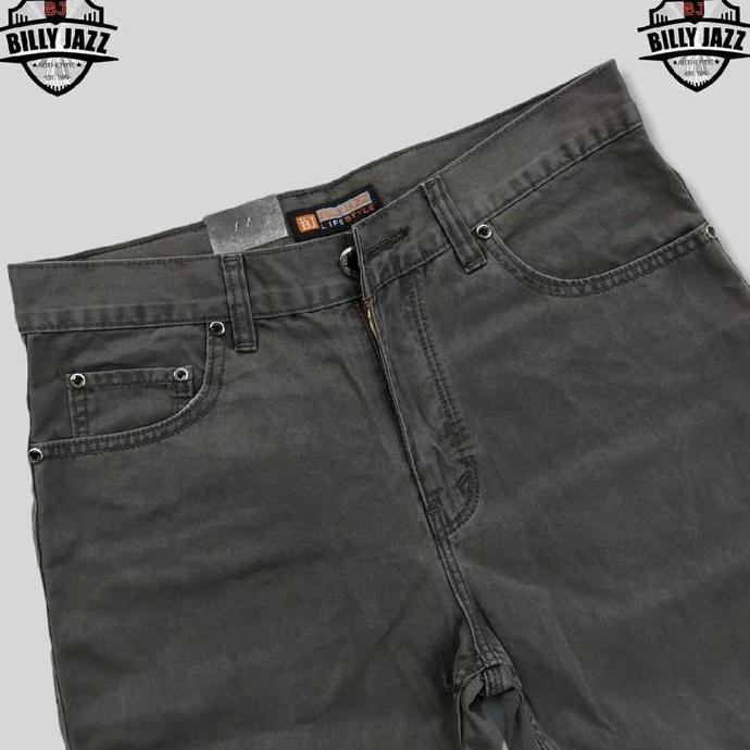 Celana celana panjang kanvas minyak pria jumbo big size original billy jazz Tebal New 100% original