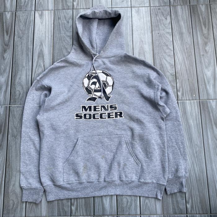 Hoodie jerzees super sweat mens soccer vintage