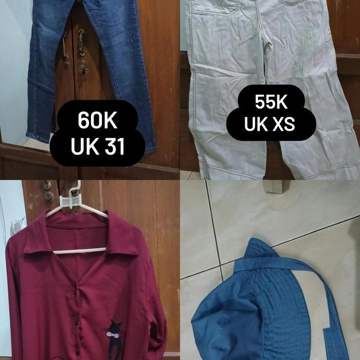 Preloved baju murah, preloved jeans colorbox