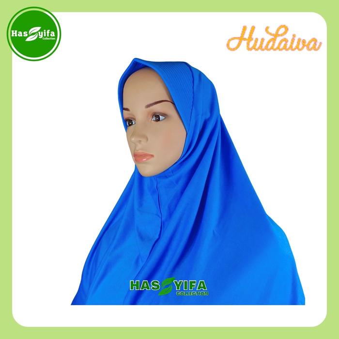 Jilbab Instant Hudaiva Morocco Blue HM021