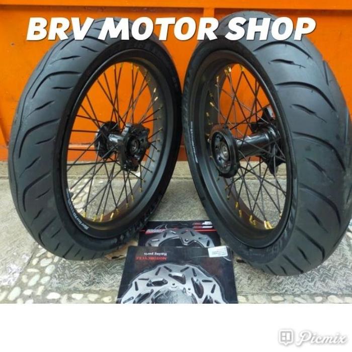 Ban Set KLX 150 Velg 30035017 Ban Maxxis Tromol Original KLX Sumo KLX D Tracker 150 Tromol Ori