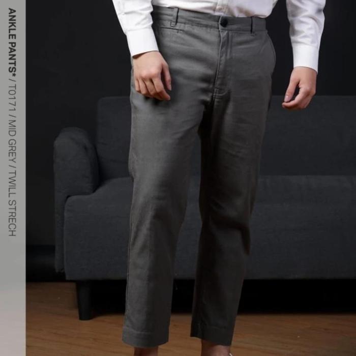 Sirwal Ankle Pants Samase T017 Celana Kantor Twill Stretch