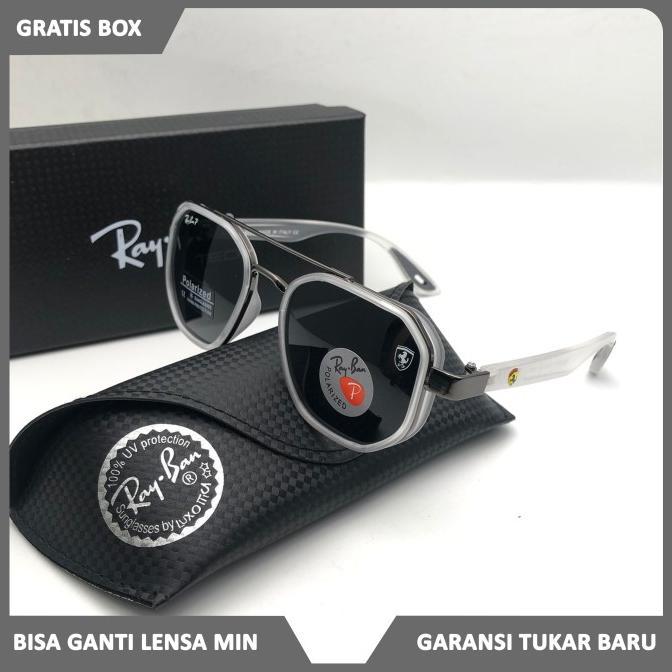 new kacamata hitam sangglass RAYBAN006 Ferrari 3675 / kacamata hitam polarized / kacamat pria / kaca