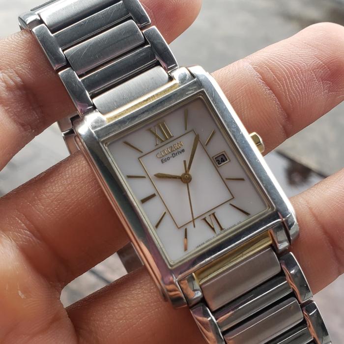 Citizen Forma Eco-drive Tank Watch Jam Tangan Pria Analog