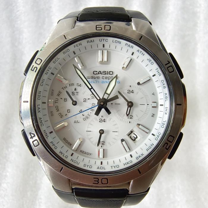 Jam Tangan Casio WAVE CEPTOR Waveceptor WVQM410 WVQ-M-410 WVQ M 410 Original Asli Putih