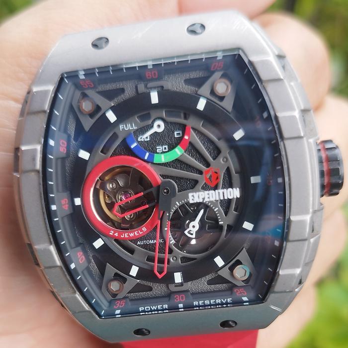 jam expedition 6782 otomatis Titanium second