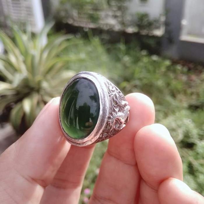 Cincin Natural Batu Asli Ijo Garut Lawas