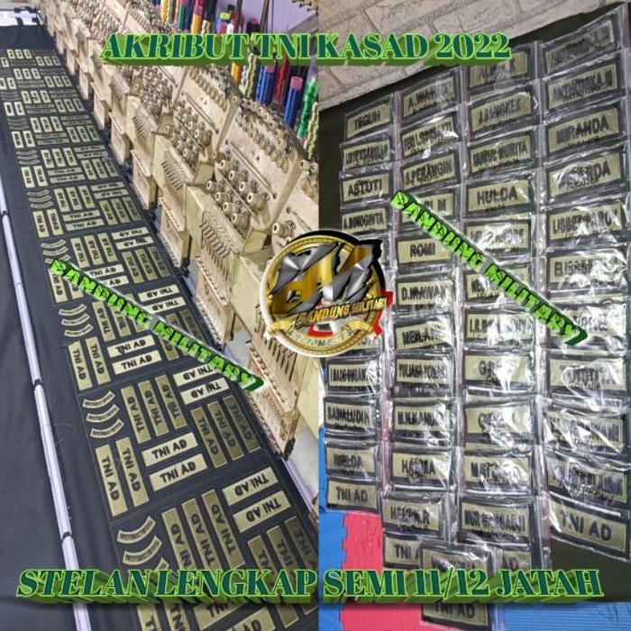 Termurah Papan Nama Wing PDL TNI AD Terbaru Bordir Akribut Seragam Model Semi Jatah 2022 Tactical PD