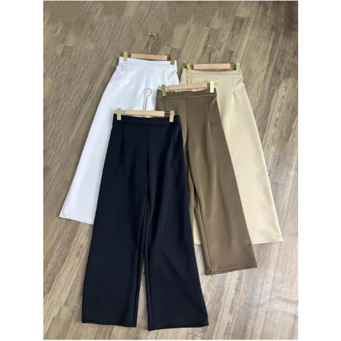 KULOT SCUBA Panjang warna Hitam Broken White Milo Cream MURAH