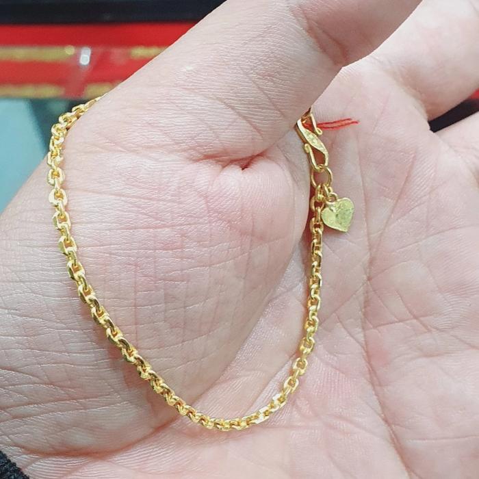 Gelang Nori emas asli 24 Karat