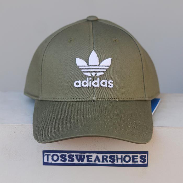 TOPI ADIDAS TREFOIL BASEBALL CAP FOCUS OLIVE GREEN BNWT HL9324
