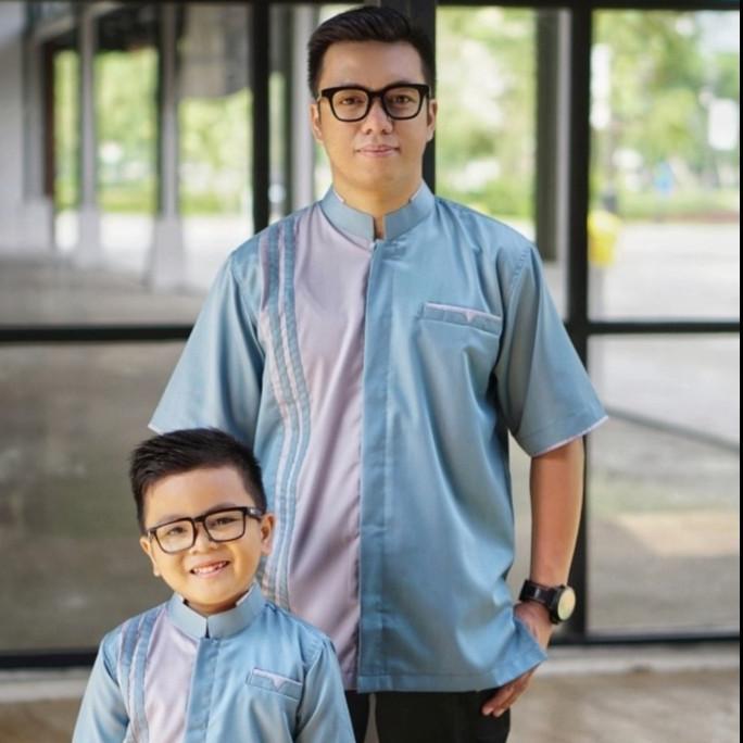 Koko Couple Ayah Dan Anak Warna Hijau Wardah