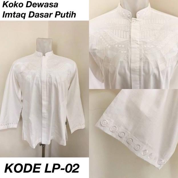Baju Koko Katun Dewasa Imtaq Exclusive Lengan Panjang -Ms