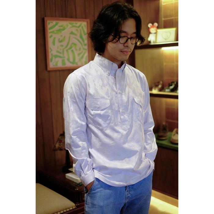Forest Hill Popover Shirt - Camo Stripe