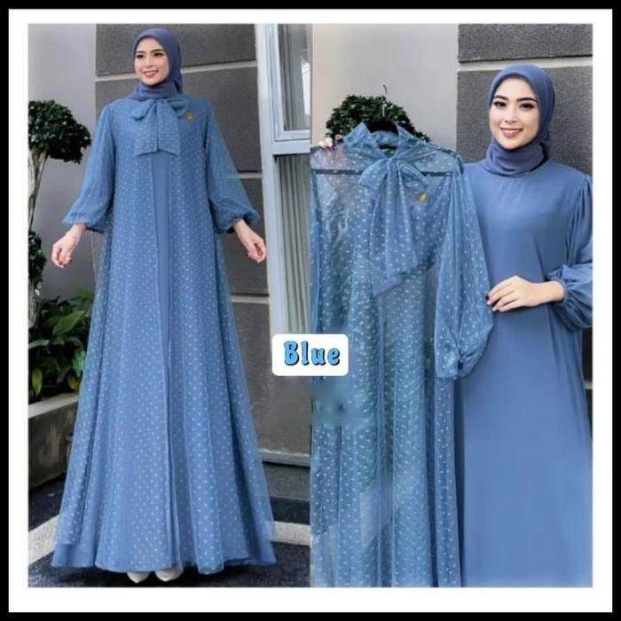 Terlaris Serena Dress/Gamis Model Terbaru/Baju Syari Wanita Terbaru/Fashion Muslim/Bahan Ceruti/Ukur